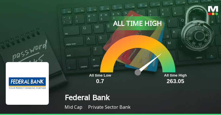 Federal Bank Stock Hits All-Time High at Rs.263.05 Amid Strong Market Performance