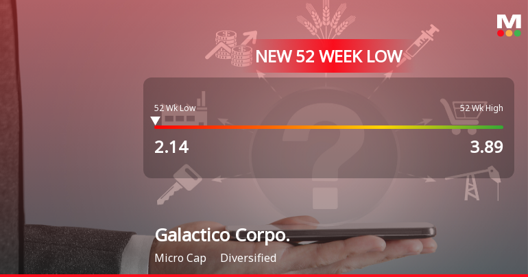 Galactico Corporate Services Falls to 52-Week Low of Rs.2.14