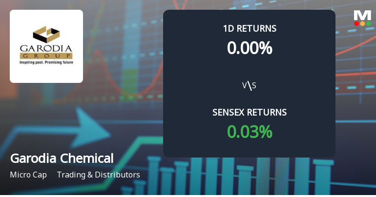 Garodia Chemical Faces Intense Selling Pressure Amidst Market Volatility