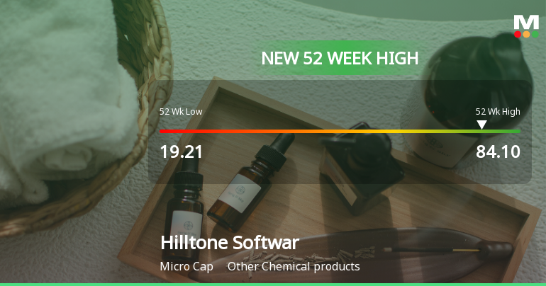Hilltone Software & Gases Hits New 52-Week High at Rs.84.1