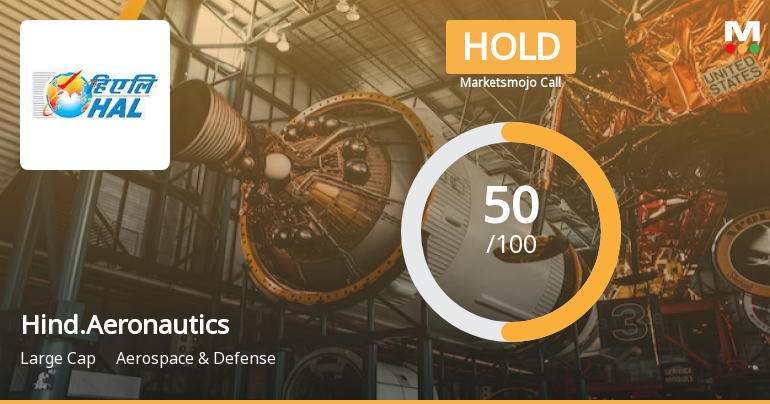 Hindustan Aeronautics Ltd is Rated Hold by MarketsMOJO
