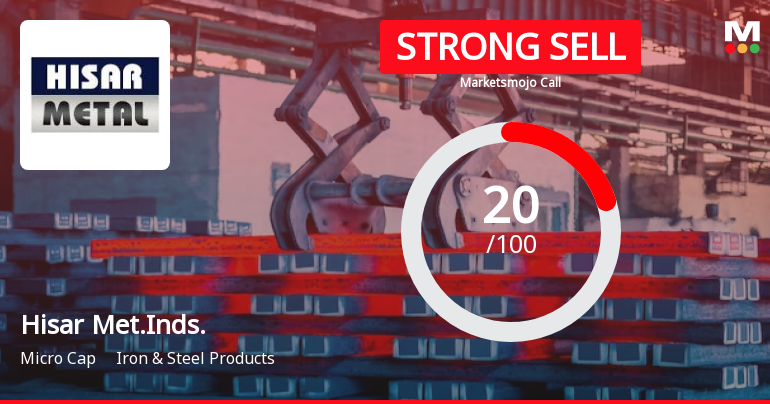 Hisar Met.Inds. Sees Revision in Market Evaluation Amidst Challenging Fundamentals