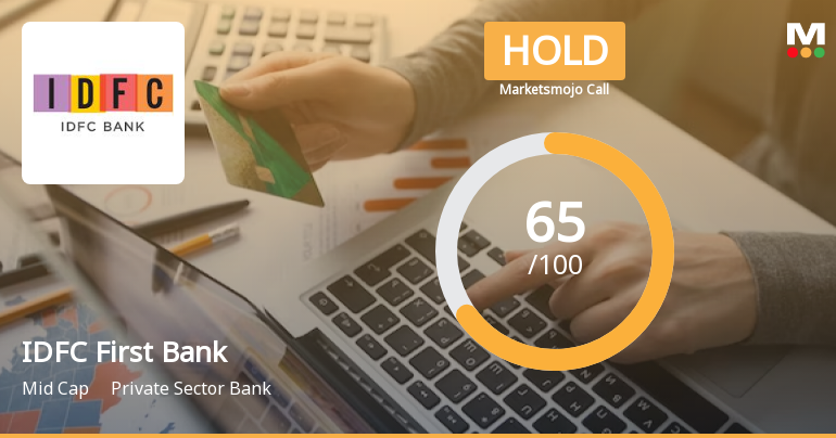 IDFC First Bank Ltd. is Rated Hold by MarketsMOJO