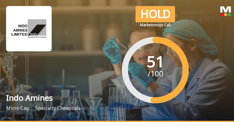 Indo Amines Sees Shift in Market Assessment Amid Mixed Financial and Technical Signals