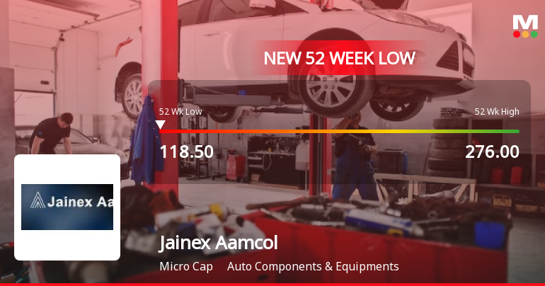 Jainex Aamcol Ltd Falls to 52-Week Low Amidst Continued Downtrend