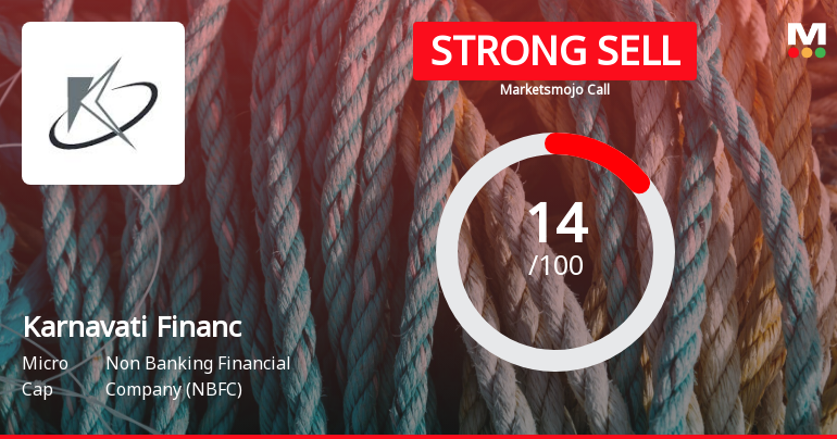 Karnavati Finance Ltd is Rated Strong Sell