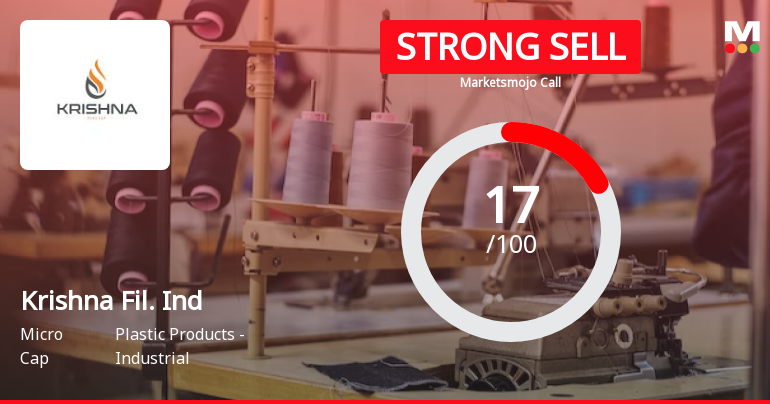 Krishna Filament Industries Ltd is Rated Strong Sell