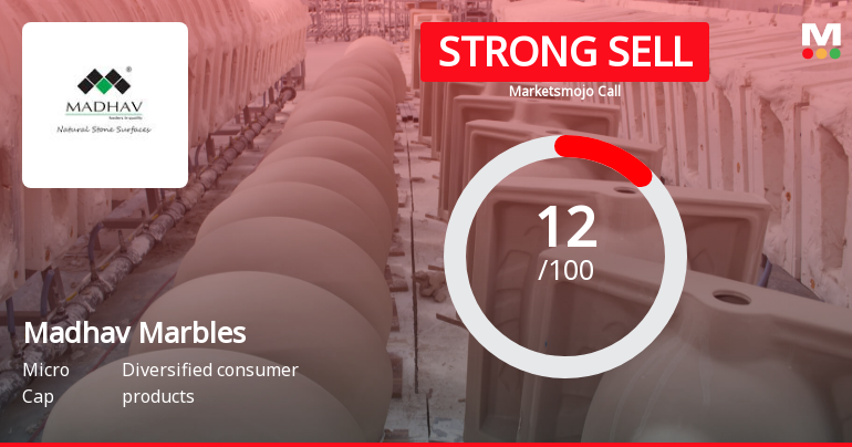 Madhav Marbles Sees Revision in Market Evaluation Amidst Challenging Fundamentals