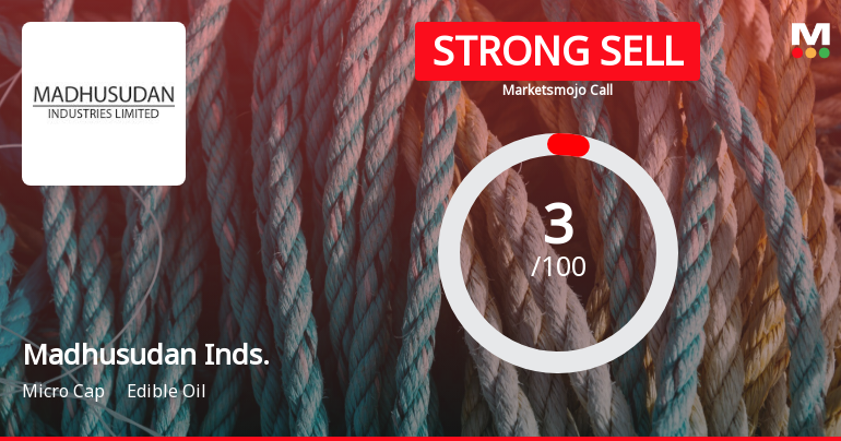 Madhusudan Inds. Sees Revision in Market Evaluation Amid Challenging Fundamentals