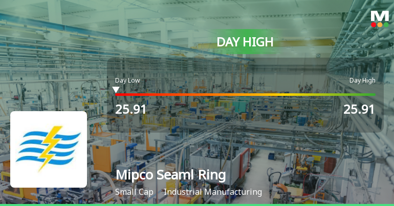Mipco Seamless Rings (Gujarat) Hits Intraday High with Strong 9% Surge
