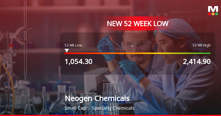 Neogen Chemicals Stock Falls to 52-Week Low of Rs.1055.75