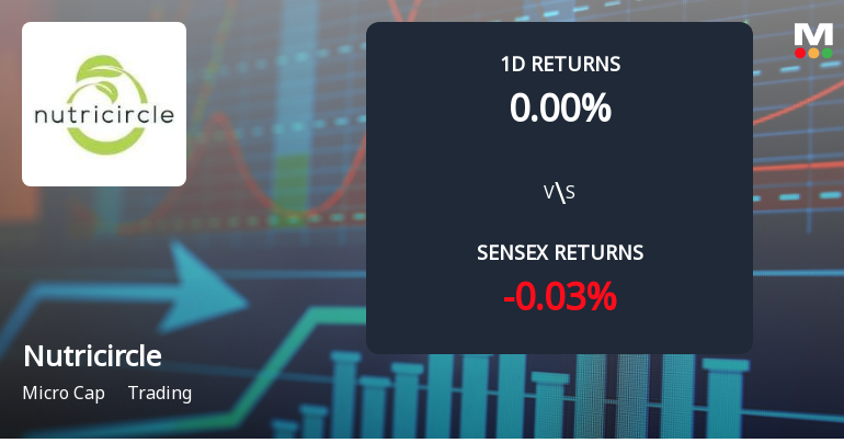 Nutricircle Faces Intense Selling Pressure Amid Lower Circuit Lock
