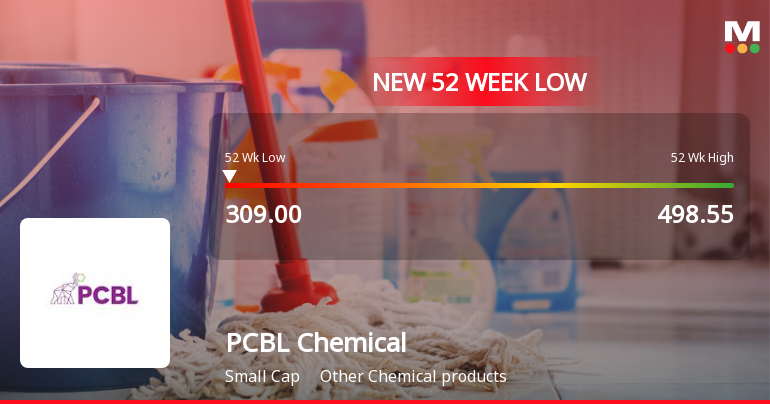 PCBL Chemical Falls to 52-Week Low of Rs.309 Amidst Market Pressure