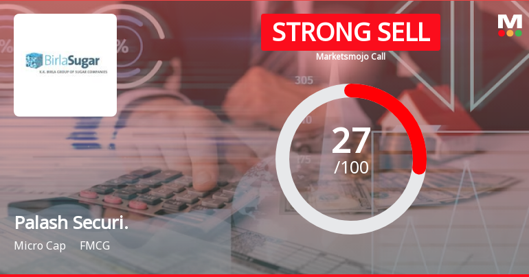 Palash Securi. Sees Revision in Market Evaluation Amidst Challenging Fundamentals