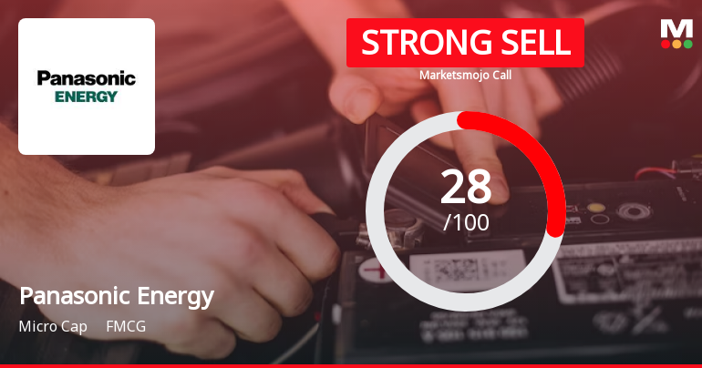 Panasonic Energy India Company Ltd is Rated Strong Sell