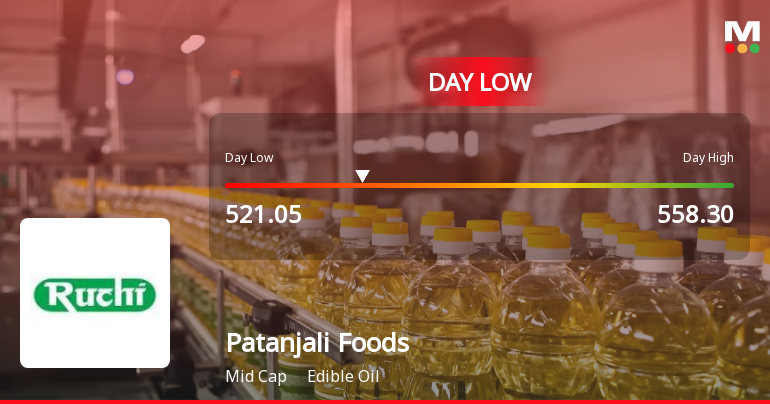 Patanjali Foods Hits Intraday Low Amid Price Pressure and Market Headwinds