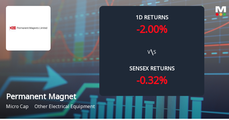 Permanent Magnets Faces Intense Selling Pressure Amid Consecutive Losses