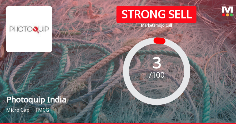 Photoquip India Ltd is Rated Strong Sell