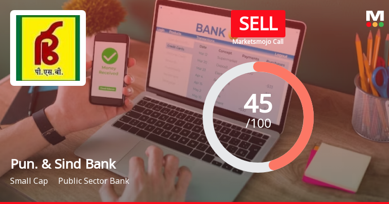 Pun. & Sind Bank Sees Revision in Market Evaluation Amidst Mixed Financial Signals