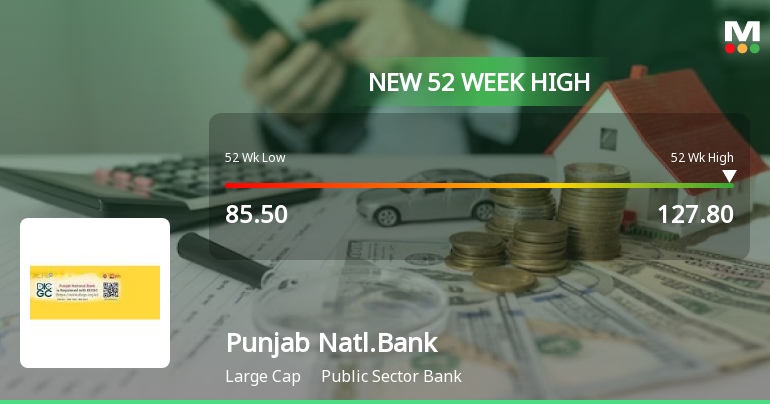 Punjab National Bank Hits New 52-Week High at Rs.127.8