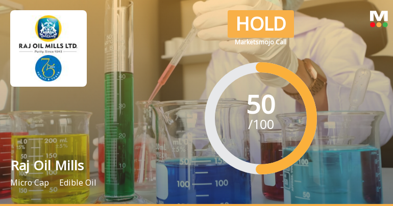 Raj Oil Mills Sees Revision in Market Evaluation Amid Mixed Financial Signals