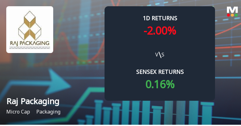Raj Packaging Industries Faces Intense Selling Pressure Amid Consecutive Losses