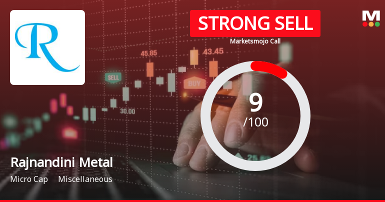 Rajnandini Metal Sees Revision in Market Assessment Amidst Challenging Financial Trends