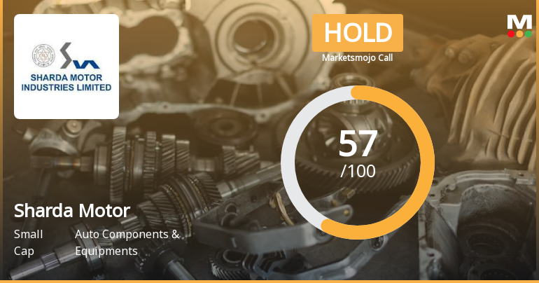 Sharda Motor Industries Ltd is Rated Hold