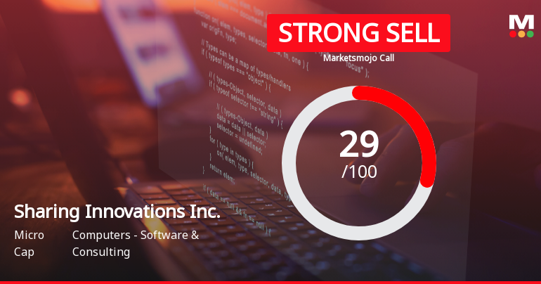 Sharing Innovations Inc. Faces Significant Financial Decline Amid Market Evaluation Shift