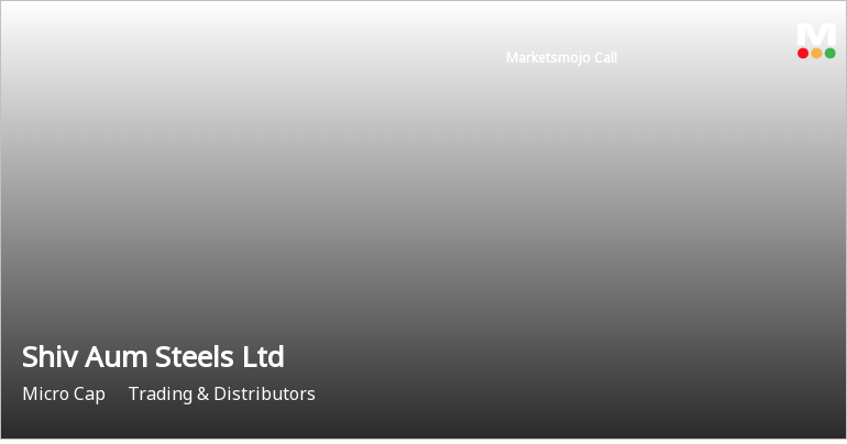 Shiv Aum Steels Sees Revision in Market Assessment Amid Mixed Performance Trends