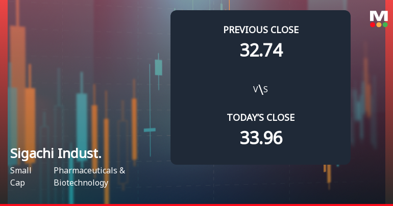 Sigachi Industries Opens with Weak Start Amid Market Concerns and Gap Down