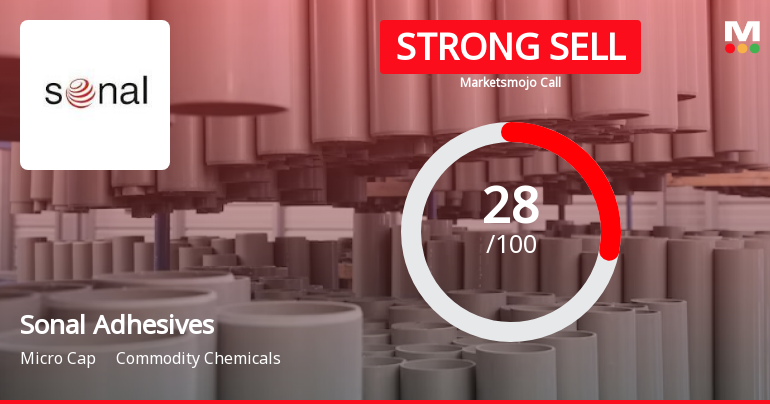 Sonal Adhesives Sees Revision in Market Evaluation Amidst Challenging Financial Trends