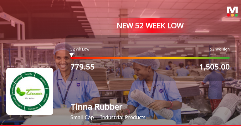 Tinna Rubber & Infrastructure Falls to 52-Week Low of Rs.785.05