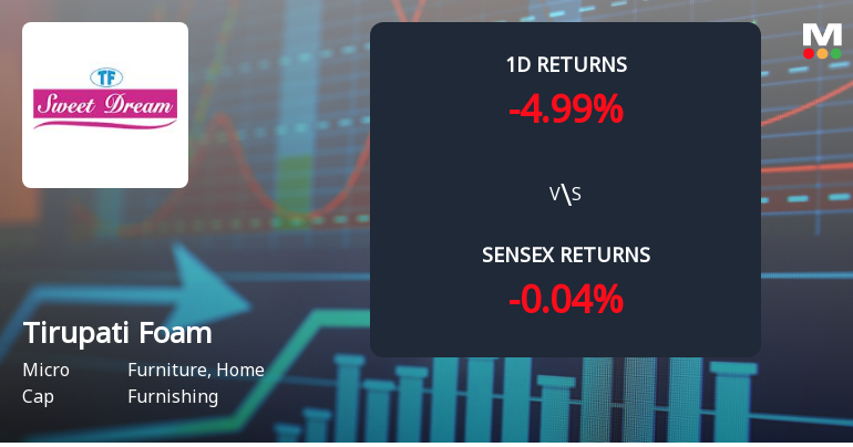 Tirupati Foam Faces Intense Selling Pressure Amid Consecutive Losses