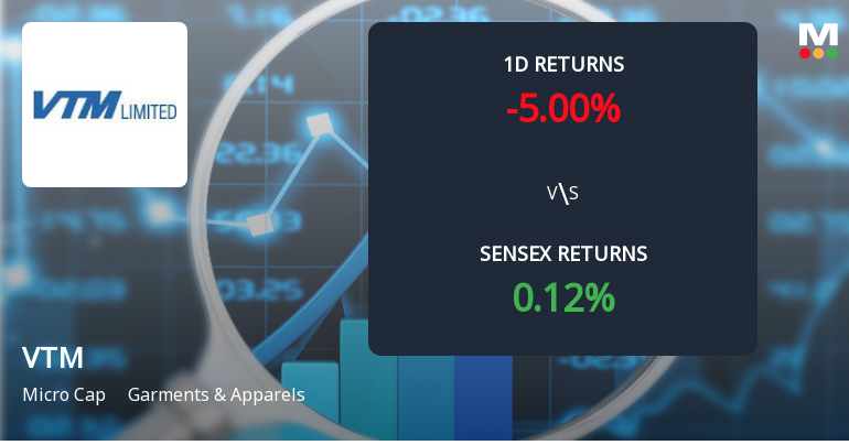VTM Faces Intense Selling Pressure as Lower Circuit Triggers Market Alarm