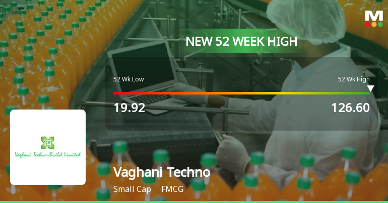 Vaghani Techno-Build Hits New 52-Week High at Rs.126.6