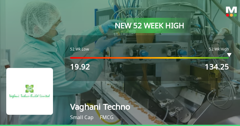 Vaghani Techno-Build Hits New 52-Week High at Rs.134.25