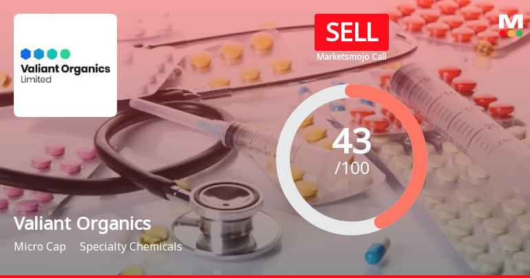 Valiant Organics Sees Revision in Market Evaluation Amid Specialty Chemicals Sector Challenges