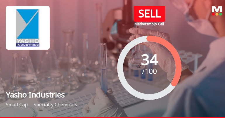 Yasho Industries Sees Revision in Market Evaluation Amid Specialty Chemicals Sector Challenges