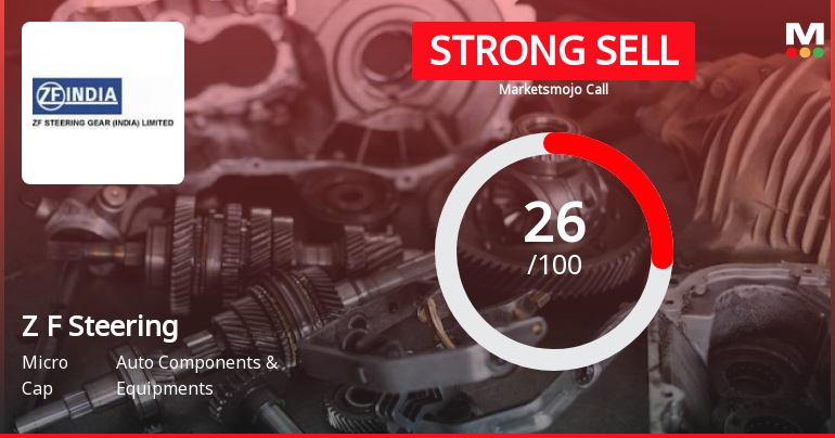 Z F Steering Sees Revision in Market Evaluation Amidst Challenging Financial Trends