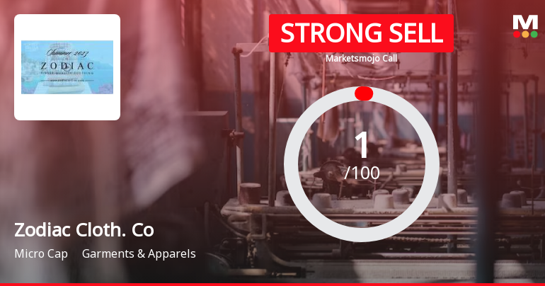 Zodiac Cloth. Co Sees Revision in Market Evaluation Amid Challenging Financials