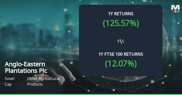 Anglo-Eastern Plantations Plc: A Multibagger with 122.04% Surge Over the Past Year