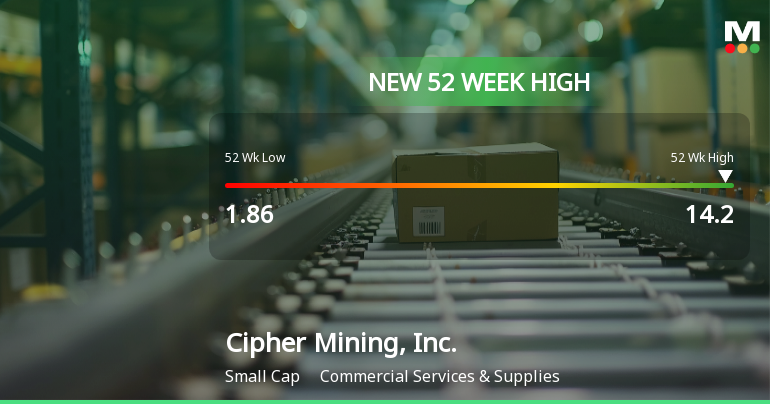 Cipher Mining, Inc. Hits New 52-Week High of $14.20