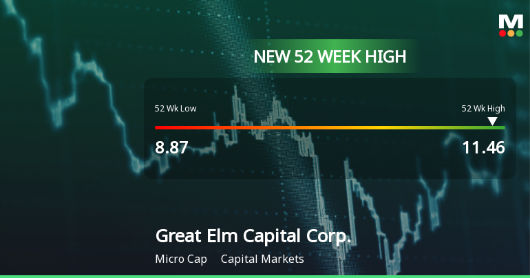 Great Elm Capital Corp. Hits New 52-Week High of USD 11.46