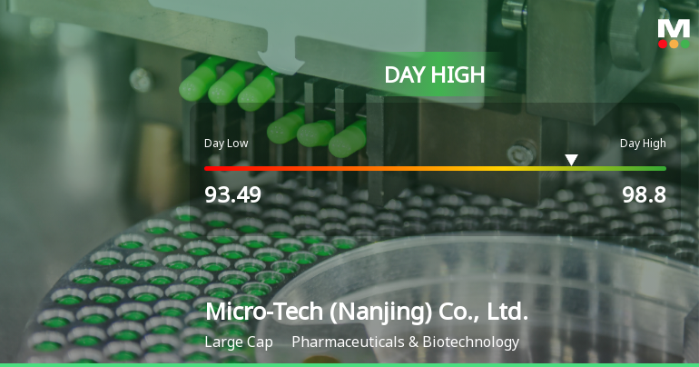Micro-Tech Hits Day High with 3.83% Surge, Outperforming Market