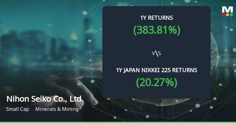 Nihon Seiko Achieves 383.81% Annual Growth, Establishing It as a Multibagger Stock