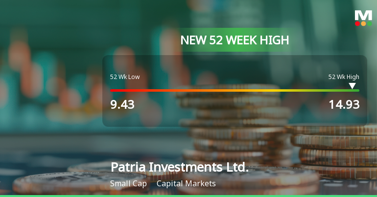 Patria Investments Hits New 52-Week High of USD 14.93