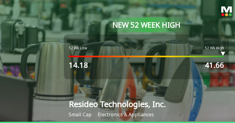 Resideo Technologies Hits New 52-Week High of $41.66, Up 103%