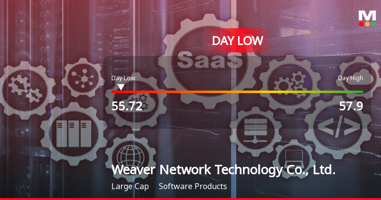 Weaver Network Technology Hits Day Low of CNY 55.72 Amid Price Pressure