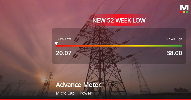 Advance Metering Technology Ltd Falls to 52-Week Low of Rs 20.07